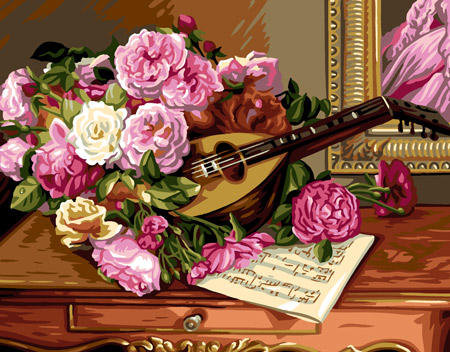 786876 - чувства, цветы, букет, романтика, розы, роза, дом, цветок, музыка - оригинал