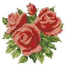 Оригинал схемы вышивки «Маленькие розы» (№173993)