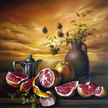 Голландский натюрморт с грейпфрутом