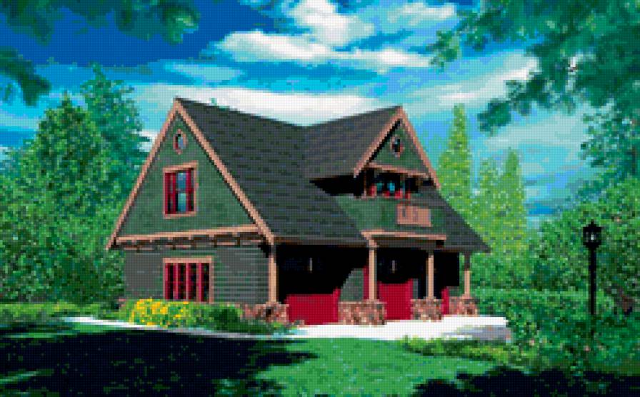 домик - дом, сказочный, коттедж, особняк, деревянный, домик - предпросмотр