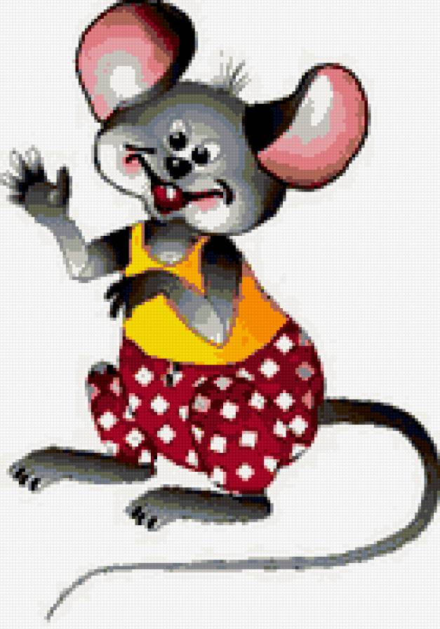 Мышка веселушка - мышка - предпросмотр