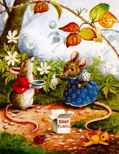 Мышки - мышка, посуда, цветы, мышь, мыши, мышки, забавные мышки, чайник - оригинал