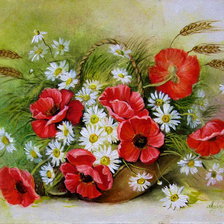 Оригинал схемы вышивки «цветы» (№175750)