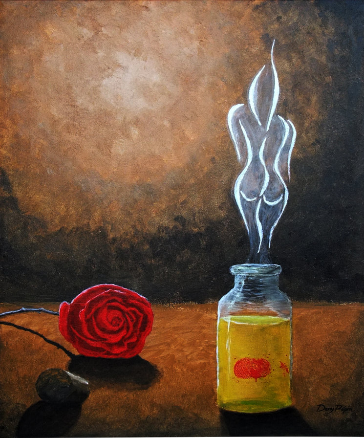 perfume - картина, цветок, живопись, парфюмерия.букет - оригинал