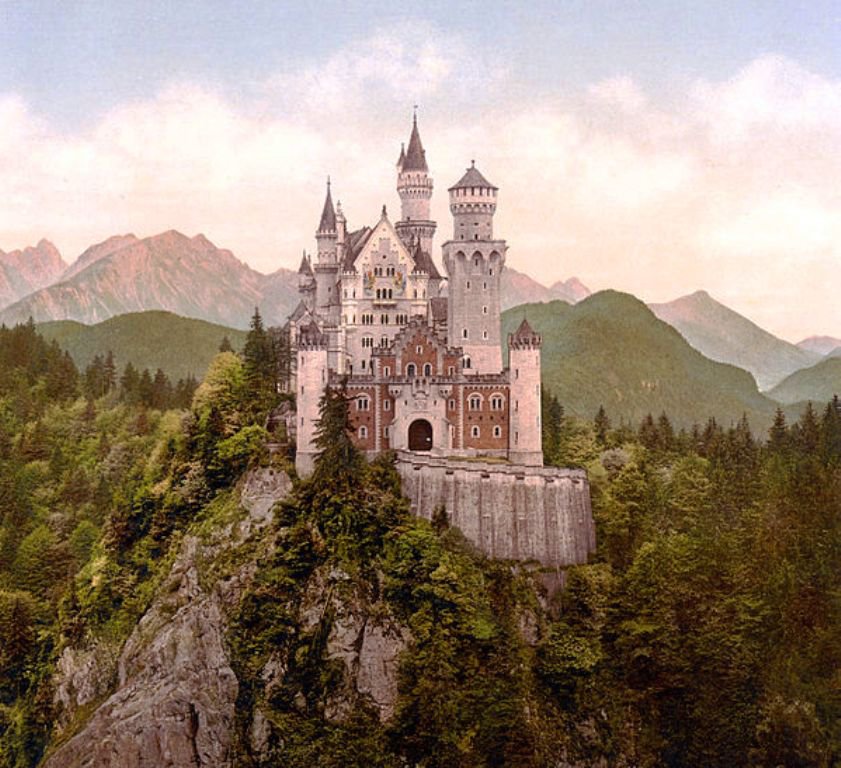 №176268 - дворцы, горы, замки, горный пейзаж, замки мира - оригинал
