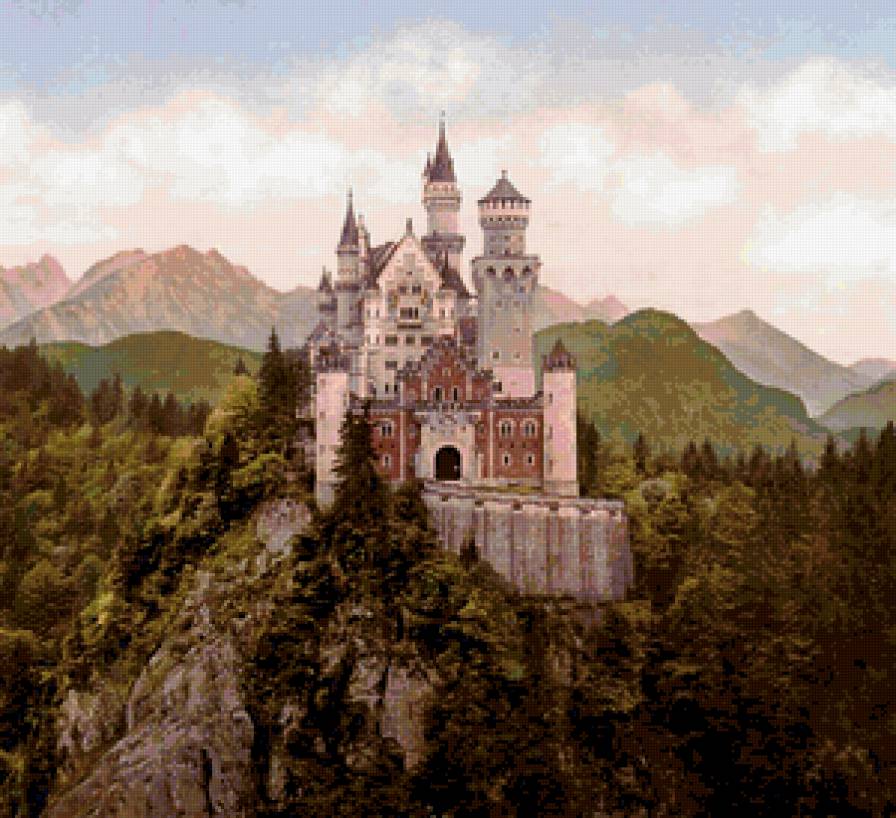 №176268 - замки, горы, замки мира, дворцы, горный пейзаж - предпросмотр