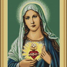 Оригинал схемы вышивки «Дева Мария» (№176681)