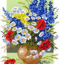 Оригинал схемы вышивки «букет цветов» (№177584)