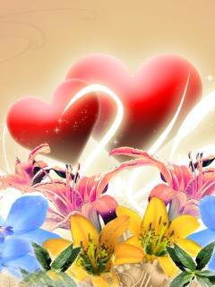 №177644 - сердце, цветы - оригинал