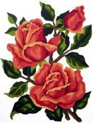 Оригинал схемы вышивки «Розы» (№177758)