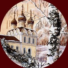Оригинал схемы вышивки «Православный храм» (№178101)