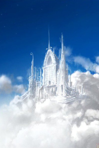 замок в облаках - дворец, зами, дворцы, фэнтази, замок, облака - оригинал