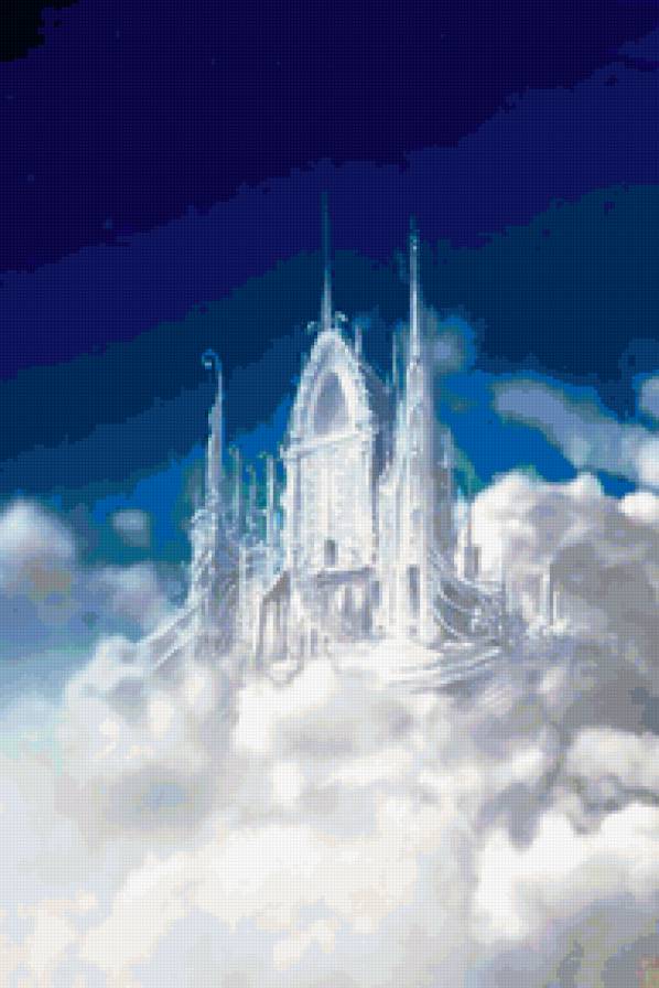 замок в облаках - замок, зами, фэнтази, дворец, облака, дворцы - предпросмотр