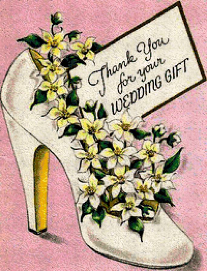 Цветочная туфелька - ретро, цветы, невеста, цветочные туфельки, туфелька - предпросмотр