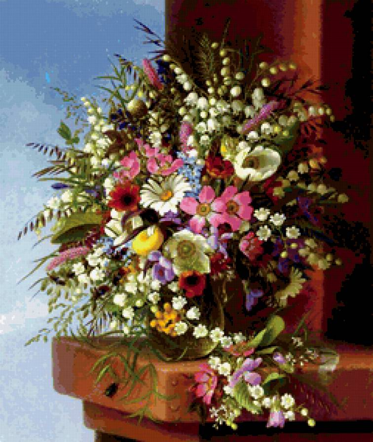 Весенний букет - ваза, цветы, букет - предпросмотр