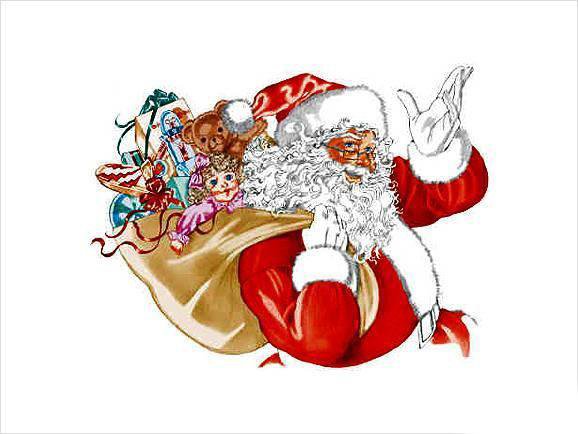 Санта - дед мороз, подарок, игрушки, рождество, новый год, санта-клаус - оригинал