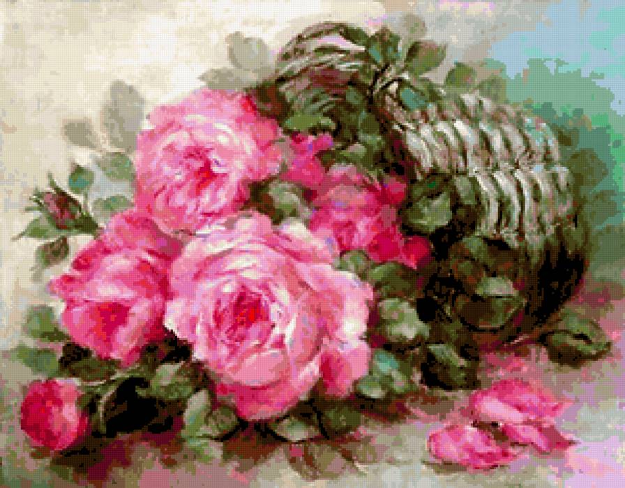 №178839 - розы, букет, цветы, ваза - предпросмотр