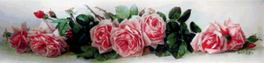 Прекрасные розы Лонгре 1 - розы, натюрморт, живопись, картина, лонгре, цветы - предпросмотр