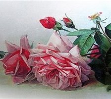 Оригинал схемы вышивки «Прекрасные розы от Лонгре. Фрагмент 1» (№178875)