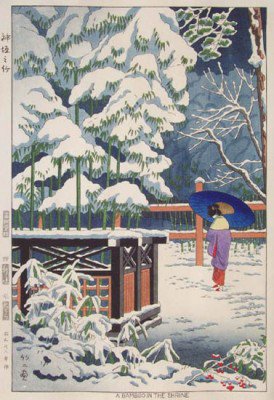 Япония - зима, пейзаж, япония - оригинал