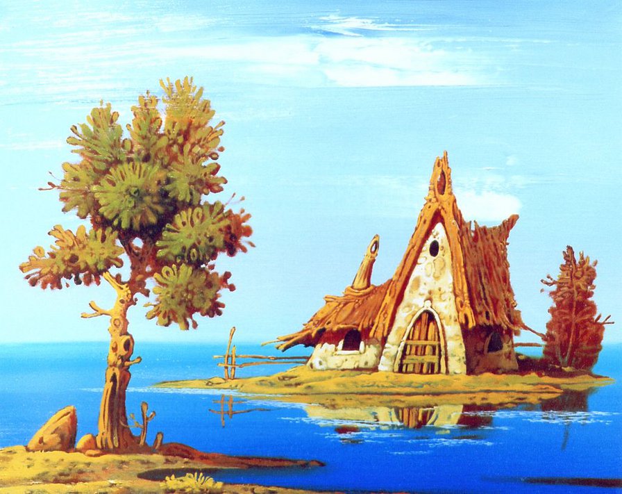 домик на воде - сказка, сказочный мир - оригинал