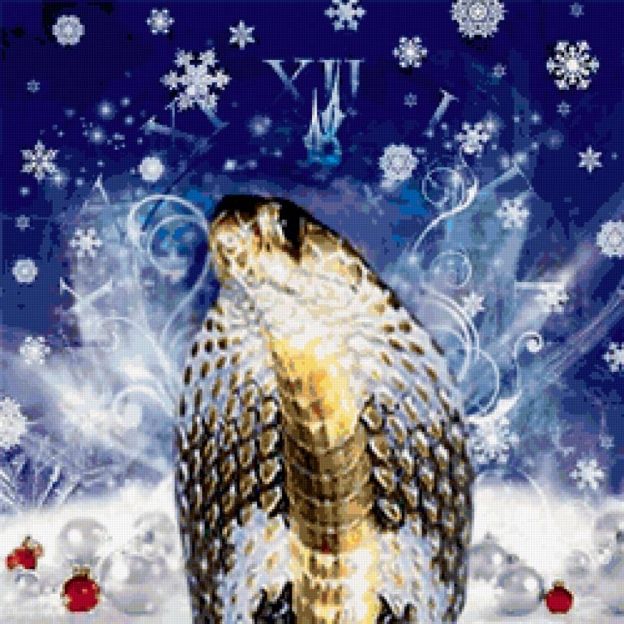 новогодний символ - новый год, змея - предпросмотр