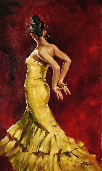 Золотое фламенко - испания, танец, фламенко - оригинал