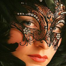 Схема вышивки «маска черной колдуньи»