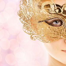 Схема вышивки «золотая маска»