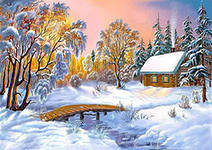 зима - лес, зима, иней, природа, пейзаж, мороз, ели - оригинал