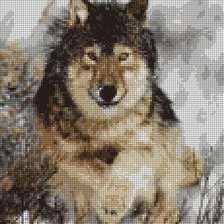 Оригинал схемы вышивки «Волк» (№180570)