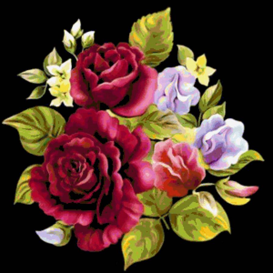 Букет - букет, картина, розы, цветы - предпросмотр