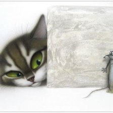 Оригинал схемы вышивки «Кот» (№182645)