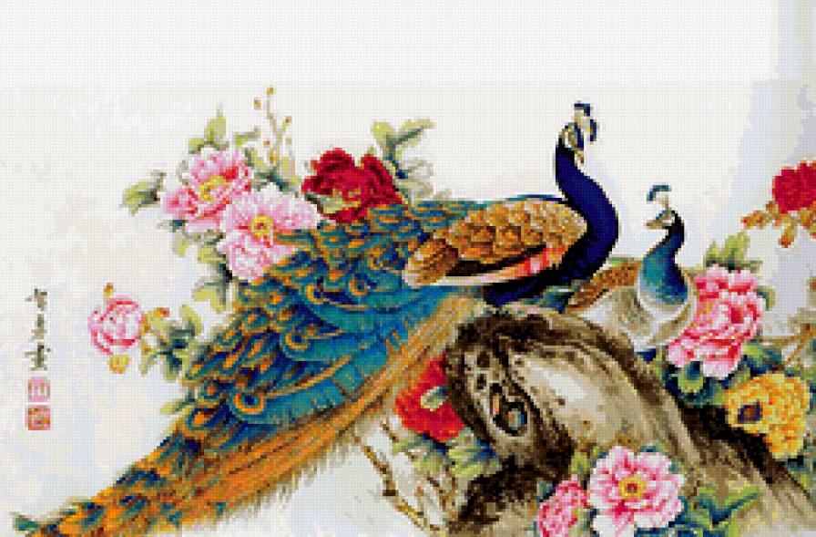 китайская живопись - китайская живопись, природа, птицы - предпросмотр