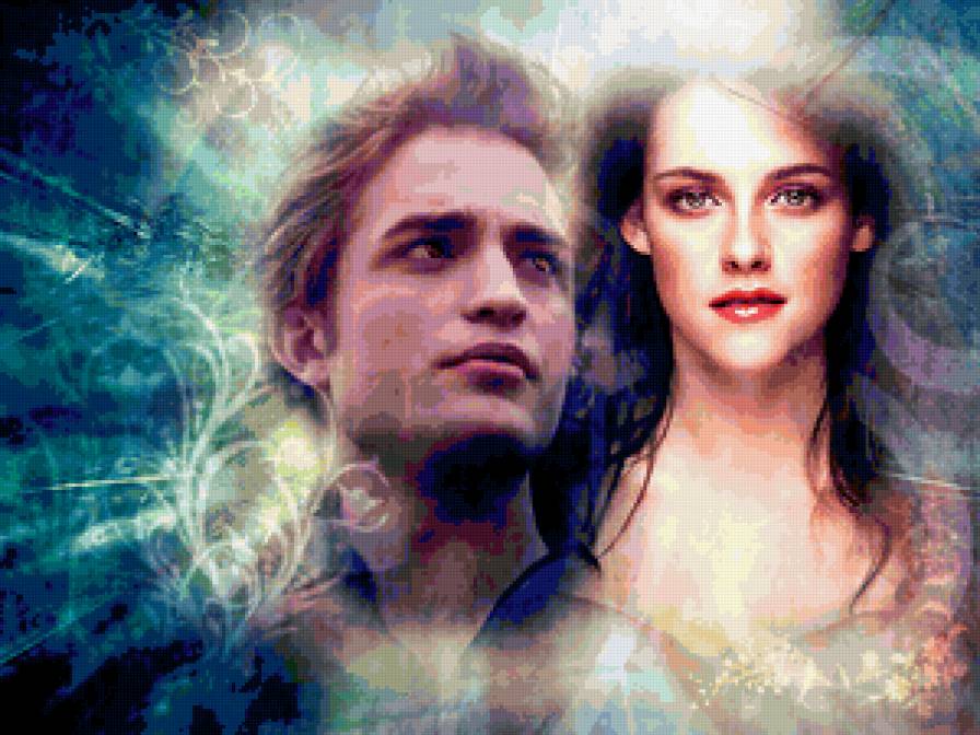 Белла и Эдвард - любовь, парень, вампир, кино, страсть, пара, фильмы, сумерки, де - предпросмотр