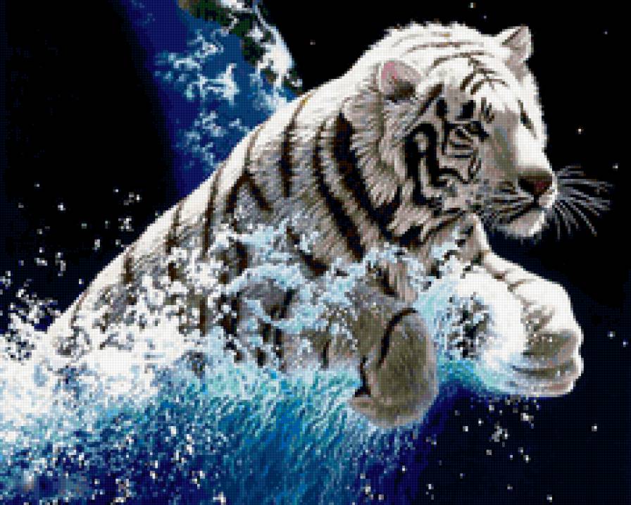 фауна - тигр, картина, животные, фауна, природа - предпросмотр