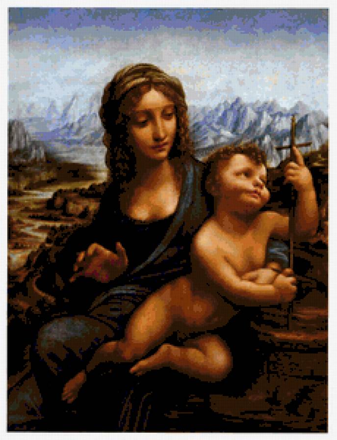 Да Винчи "Мадонна с веретеном" - "мадонна с веретеном", картина, да винчи - предпросмотр