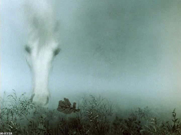 Лошадь в тумане - мультик, туман, лошадь - оригинал