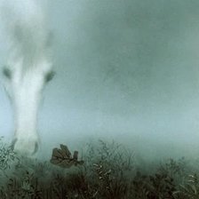 Схема вышивки «Лошадь в тумане»