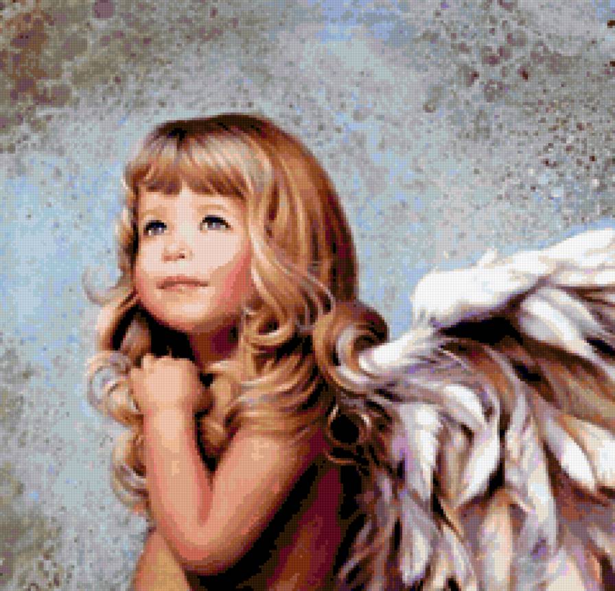 ангелочек - девочка, ангел - предпросмотр