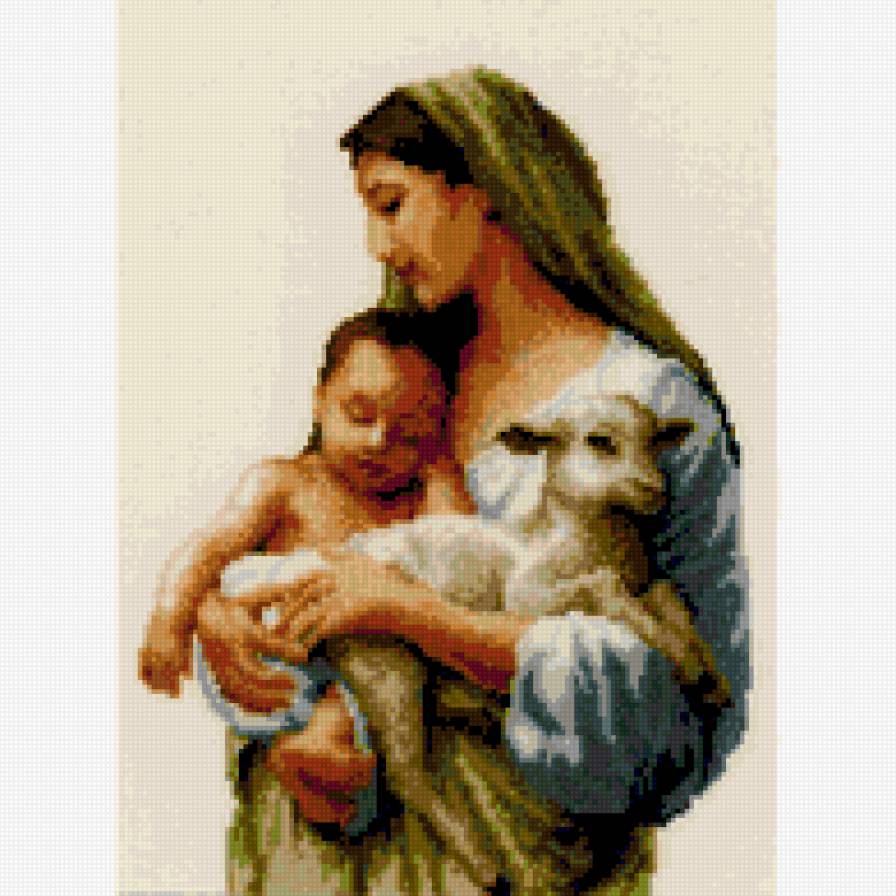 Иисус и Мария - икона - предпросмотр