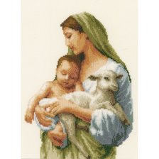 Оригинал схемы вышивки «Иисус и Мария» (№189062)