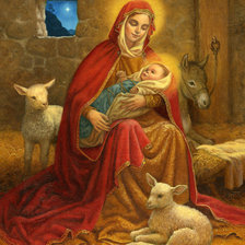 Оригинал схемы вышивки «рождество христово» (№189994)