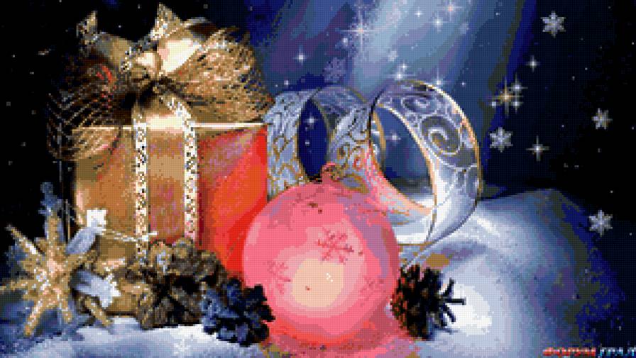 новый год - шары, праздник, подарки, новый год - предпросмотр