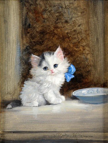 Котик А. Маскаева - животные, картина, кошки - оригинал