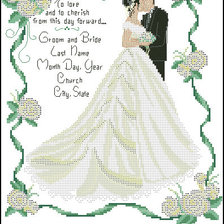 Оригинал схемы вышивки «свадьба» (№190635)