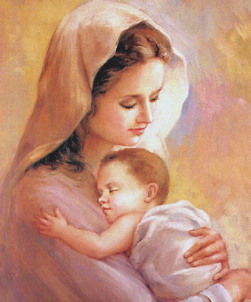 Любовь матери - младенец, мать, живопись, малыш, дети, материнство, ребенок, мама - оригинал
