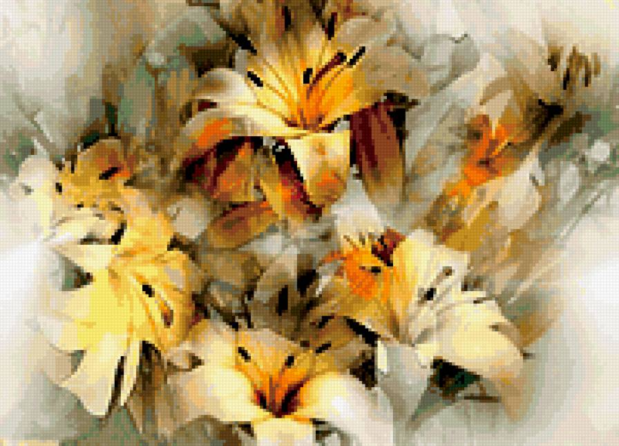 Желтые лилии - лилии, цветы - предпросмотр
