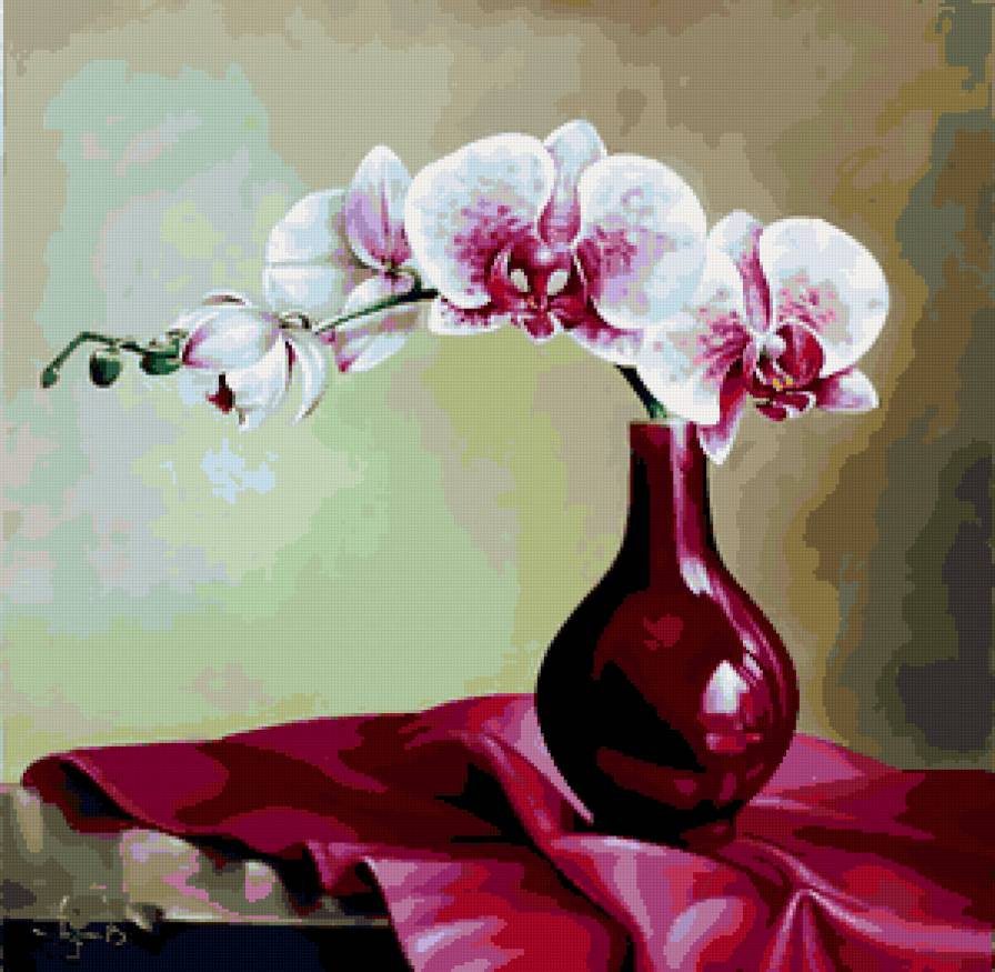 №192872 - ваза, цветы, орхидея - предпросмотр
