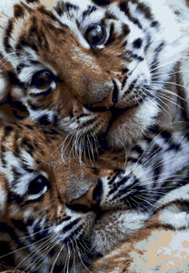 Рядом с мамочкой - тигры, тигренок, рядом с мамочкой, животные, малыши, дикие кошки - предпросмотр